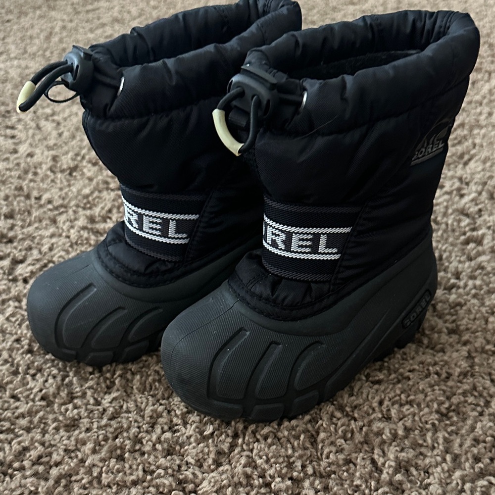 Sorel Kids Black Snow Boots